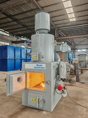 購入 医療廃棄物焚化炉 安全な廃棄のためのディーゼルまたは天然ガス燃料 オンライン製造