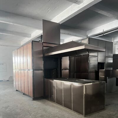 購入 デジタルタッチスクリーンインターフェースと高度なろ過システムを備えた高級ステンレス鋼製人体焼却炉 オンライン製造